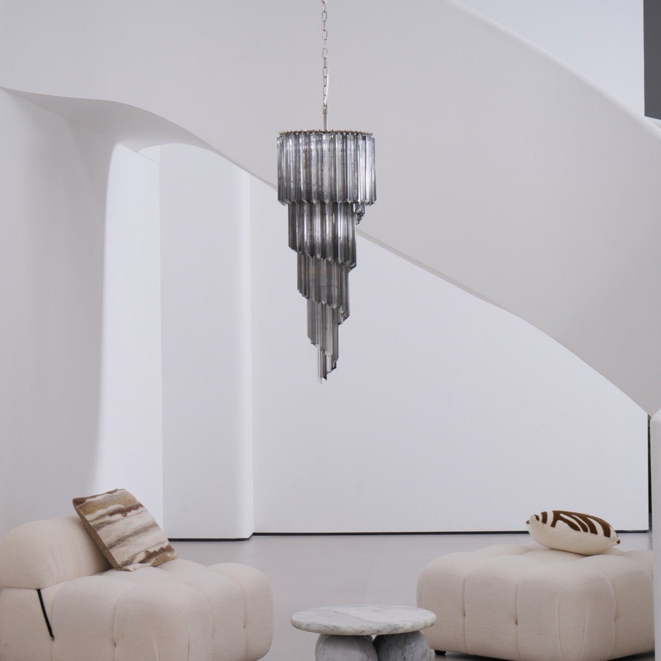 Dark Themed Cascading Rain Chandelier - CasaraHouse