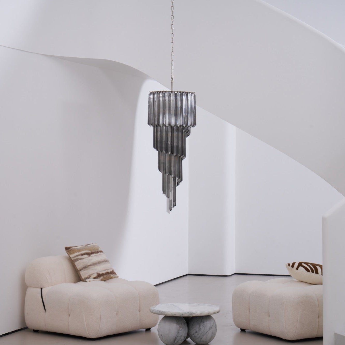 Dark Themed Cascading Rain Chandelier - CasaraHouse