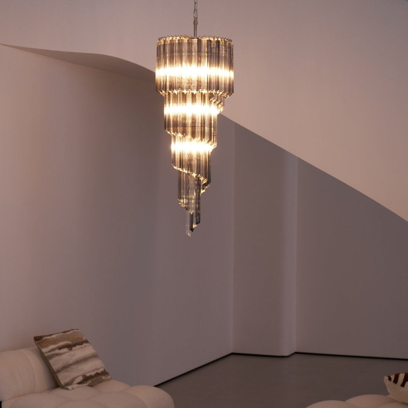 Dark Themed Cascading Rain Chandelier - CasaraHouse