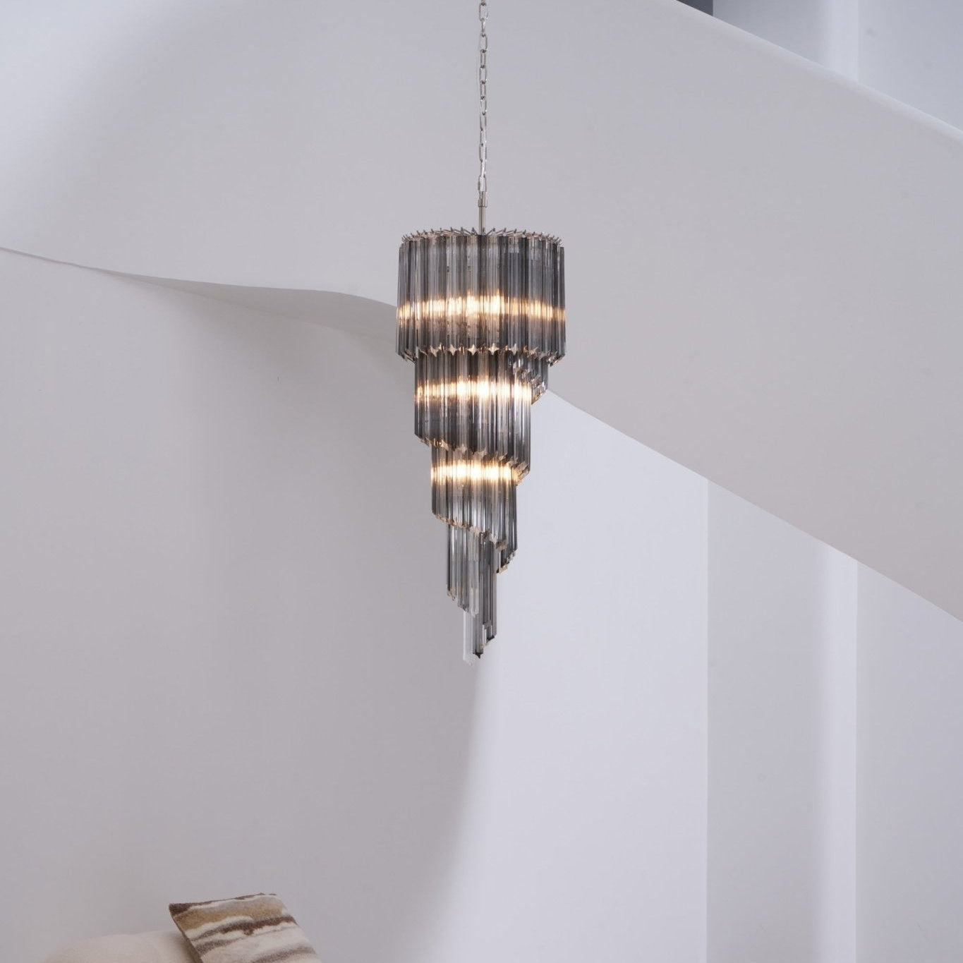 Dark Themed Cascading Rain Chandelier - CasaraHouse