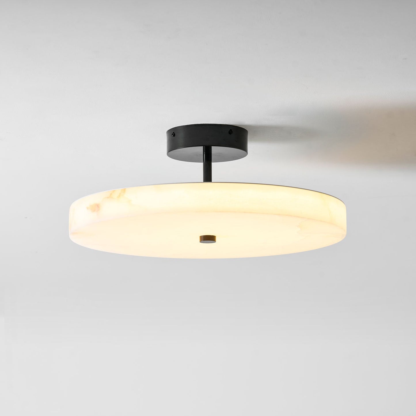 Luma Linen Drum Flush Mount