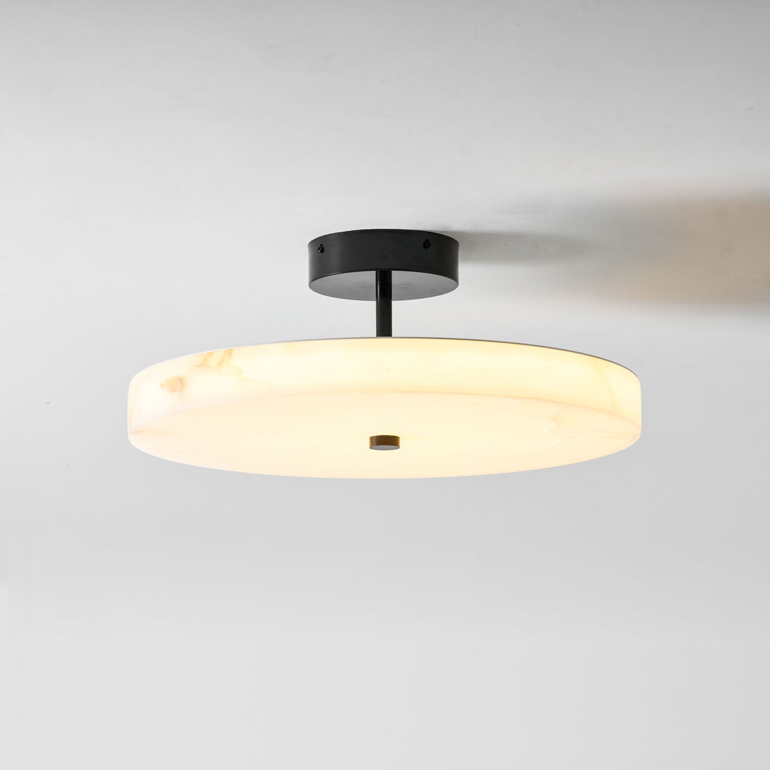 Luma Linen Drum Flush Mount