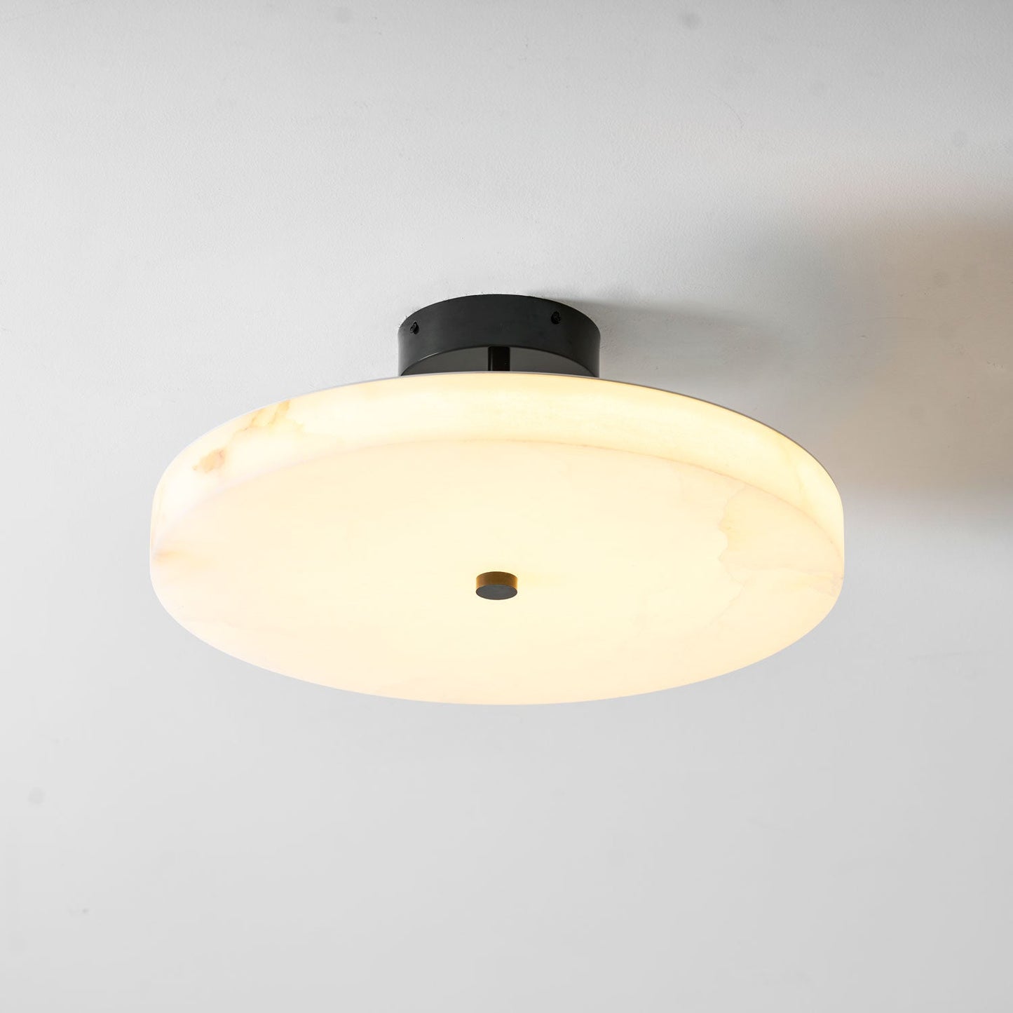 Luma Linen Drum Flush Mount