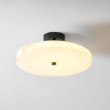Luma Linen Drum Flush Mount