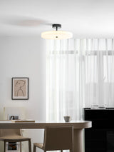 Luma Linen Drum Flush Mount