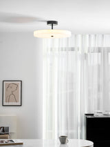 Luma Linen Drum Flush Mount