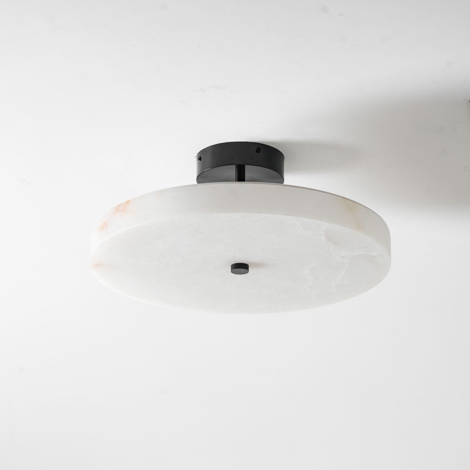 Luma Linen Drum Flush Mount
