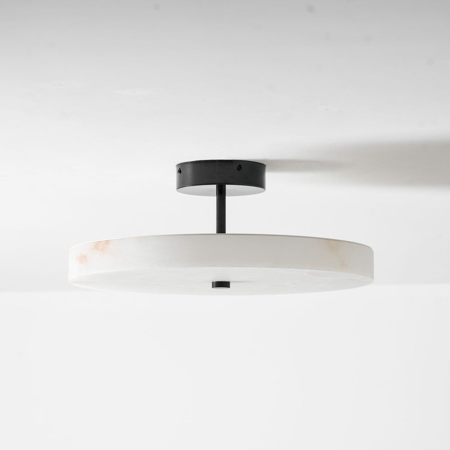 Luma Linen Drum Flush Mount