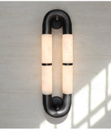 Luma Arc Twin Alabaster Sconce