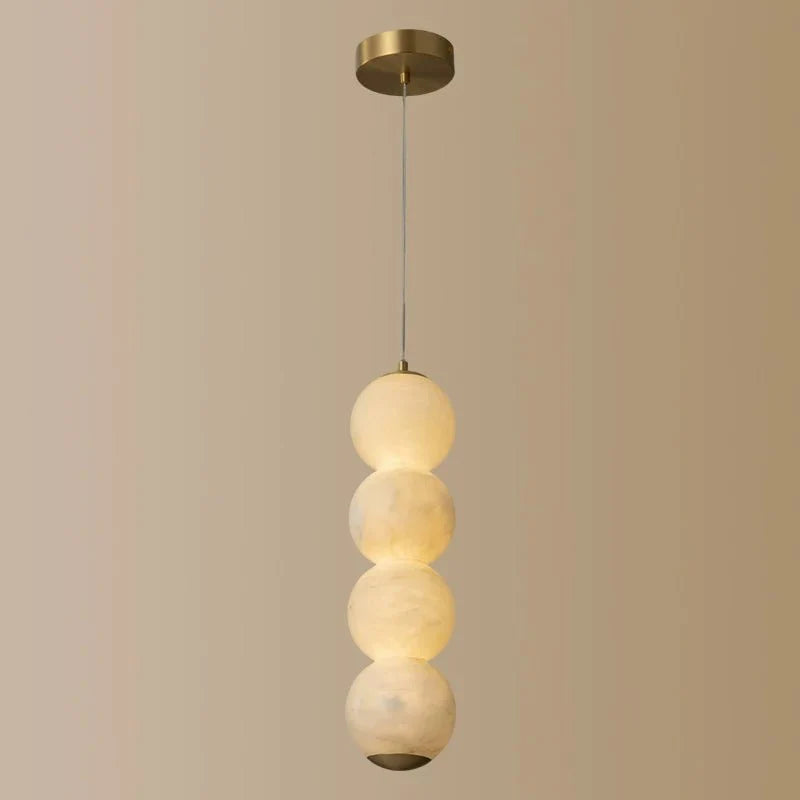 Luminous Orb Alabaster Pendant Lamp