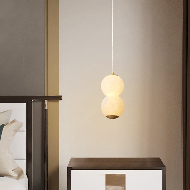 Luminous Orb Alabaster Pendant Lamp