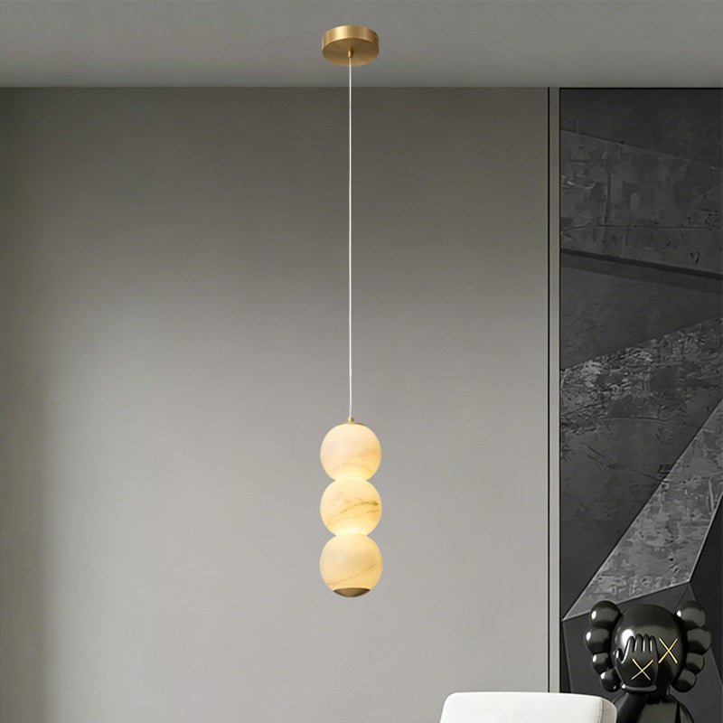 Luminous Orb Alabaster Pendant Lamp