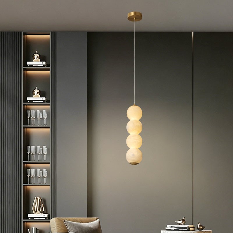 Luminous Orb Alabaster Pendant Lamp