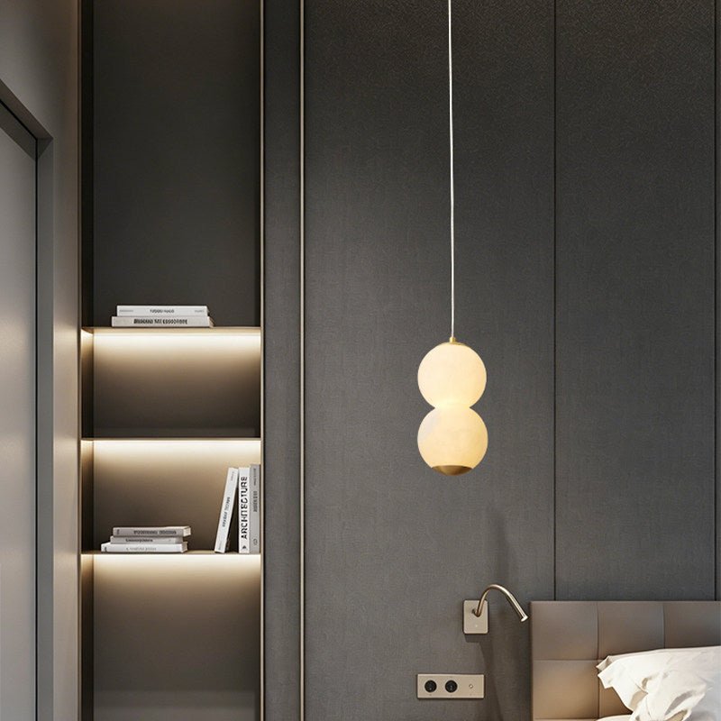 Luminous Orb Alabaster Pendant Lamp
