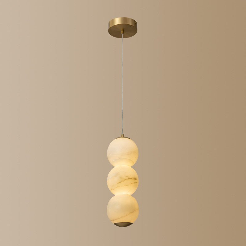 Luminous Orb Alabaster Pendant Lamp