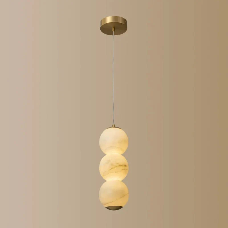Luminous Orb Alabaster Pendant Lamp