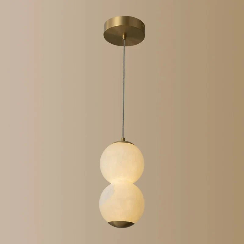 Luminous Orb Alabaster Pendant Lamp