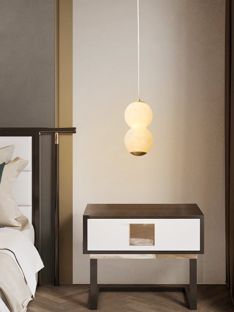 Luminous Orb Alabaster Pendant Lamp