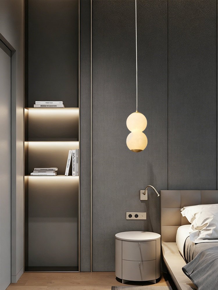 Luminous Orb Alabaster Pendant Lamp