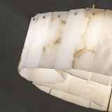 Luxe Alabaster Brass Flush Mount