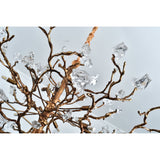 Livio Gemstone Branch Brass Round Chandelier