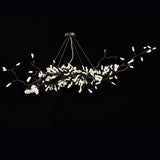 Selenite Crystal Blossom Branching Tree Chandelier