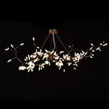 Selenite Crystal Blossom Branching Tree Chandelier