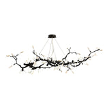 Selenite Crystal Blossom Branching Tree Chandelier