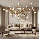 Demolion  Glass  Glove Branch Chandelier