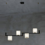 Alabaster Square Box Chandelier
