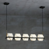 Alabaster Square Box Chandelier