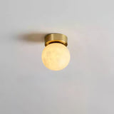 Moon Alabaster Flush Mount