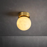 Moon Alabaster Flush Mount