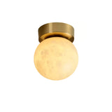 Moon Alabaster Flush Mount
