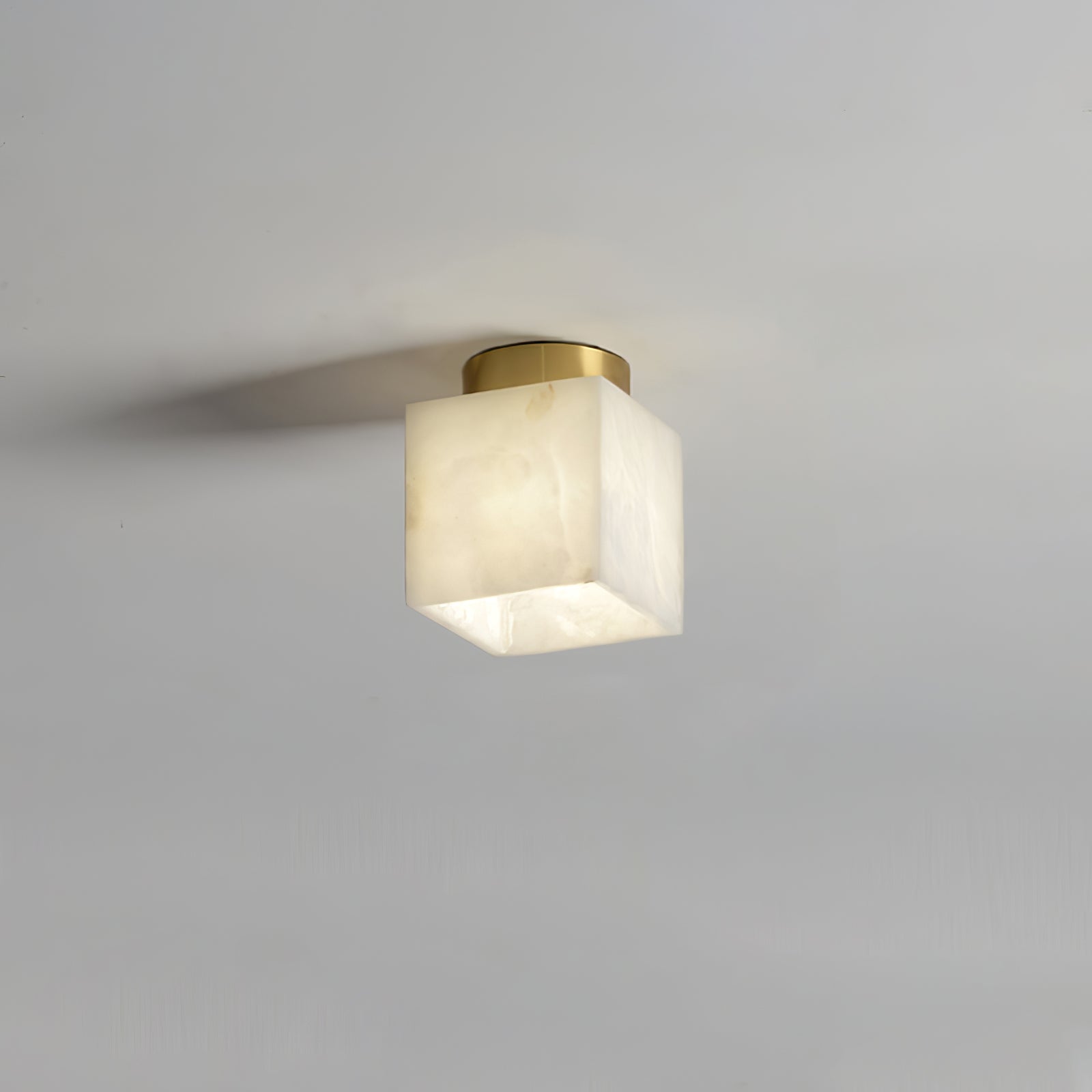 Moon Alabaster Flush Mount