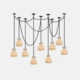 Multi-Tier Chain Drum Alabaster Pendant Lamp