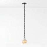 Multi-Tier Chain Drum Alabaster Pendant Lamp