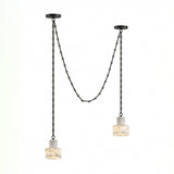 Multi-Tier Chain Drum Alabaster Pendant Lamp