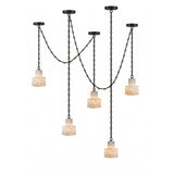 Multi-Tier Chain Drum Alabaster Pendant Lamp