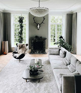 Murano-Style Poliedri Faceted Transparent Glass Chandelier