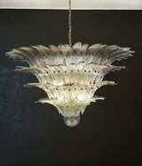 Palmette Murano-Style Smoked Glass Chandelier