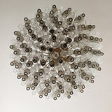 Verona Round Chandelier 35" - 185 glass – Multi Color Smoked and Clear