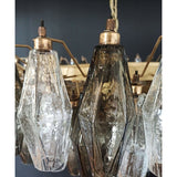Verona Round Chandelier 35" - 185 glass – Multi Color Smoked and Clear