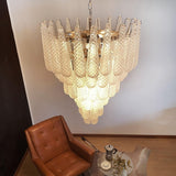 Lucia Murano Glass Round Multi-Tier Chandelier