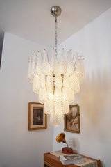 Lucia Murano Glass Round Multi-Tier Chandelier