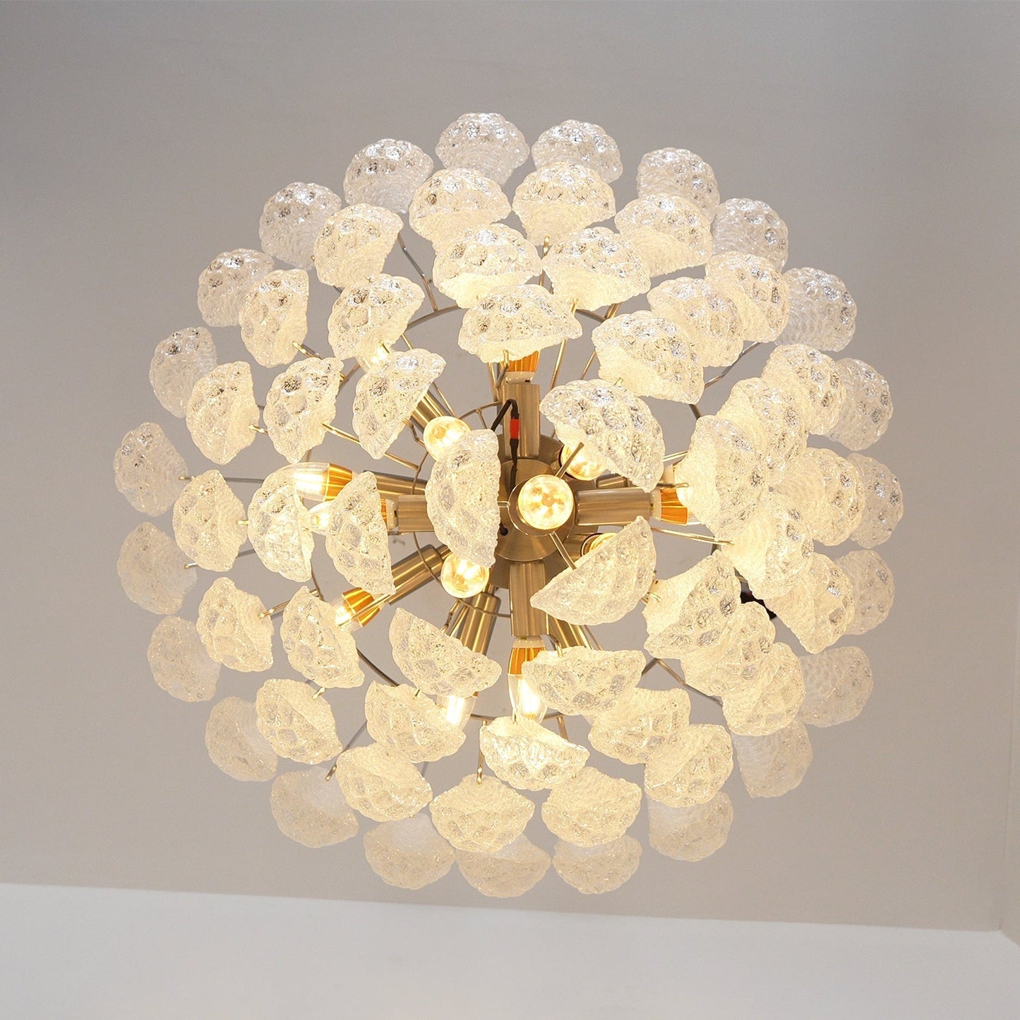 Lucia Murano Glass Round Multi-Tier Chandelier