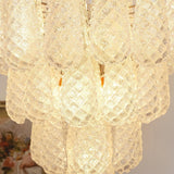 Lucia Murano Glass Round Multi-Tier Chandelier