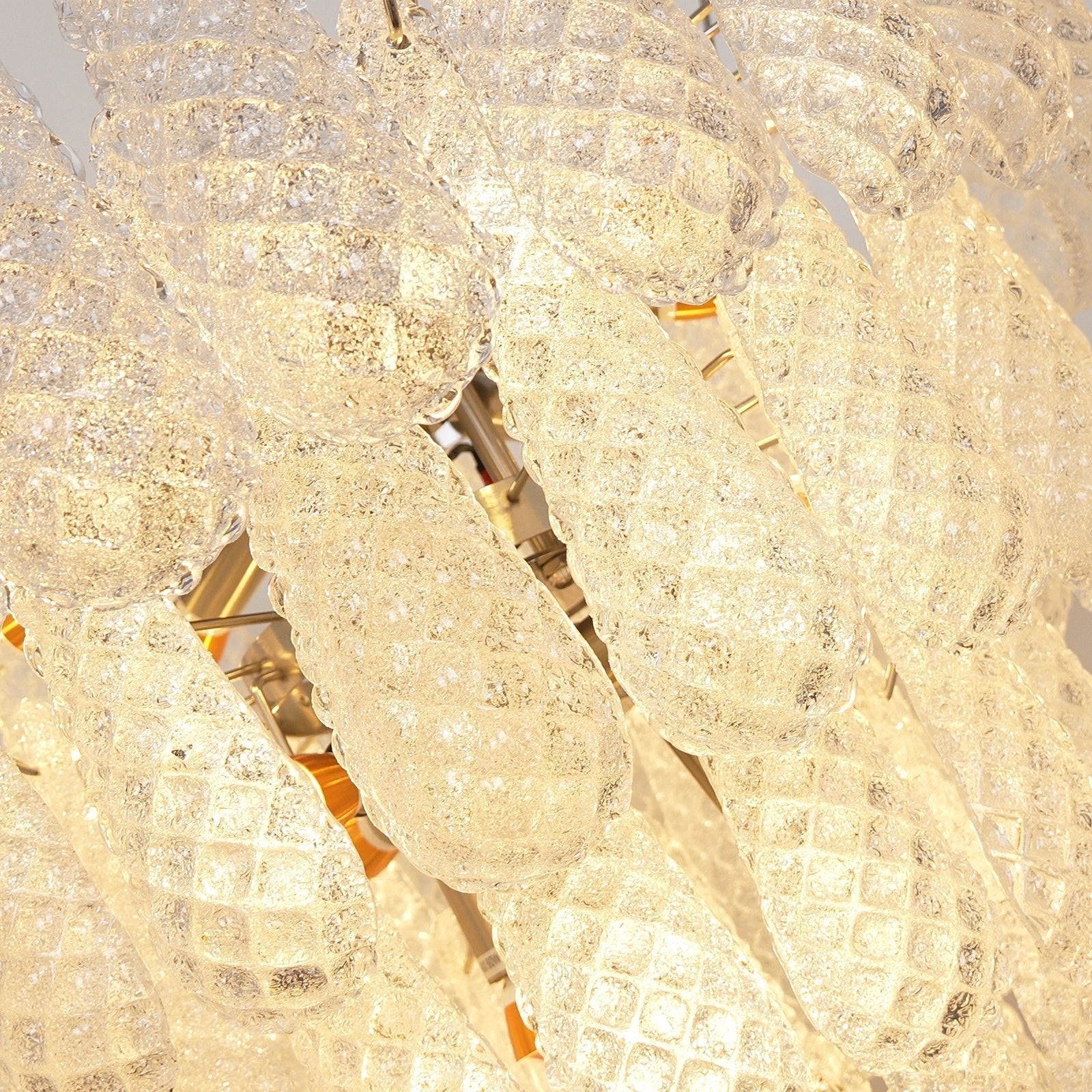 Lucia Murano Glass Round Multi-Tier Chandelier