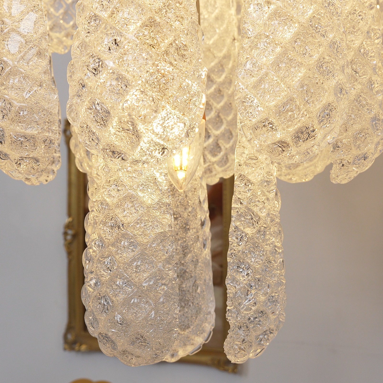 Lucia Murano Glass Round Multi-Tier Chandelier