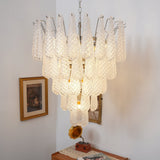 Lucia Murano Glass Round Multi-Tier Chandelier
